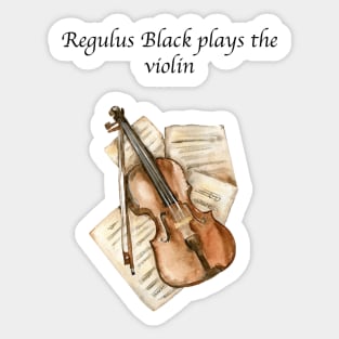 Regulus Black Plays the Violin Sticker